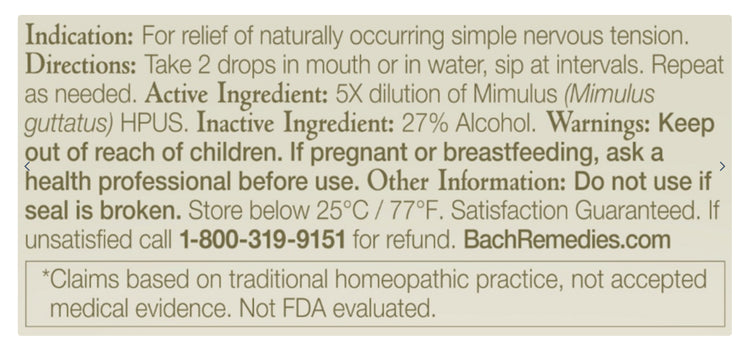 Mimulus Flower Essence