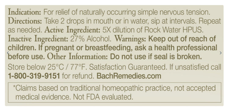 Rock Water Flower Essence