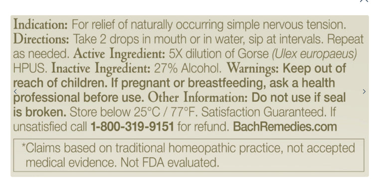 Gorse Flower Essence