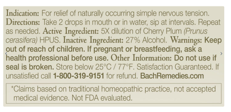 Cherry Plum Flower Essence