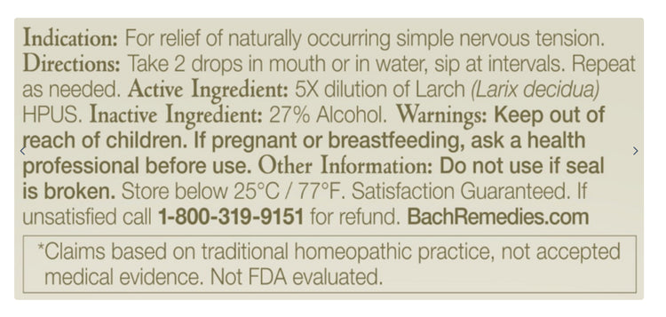 Larch Flower Essence