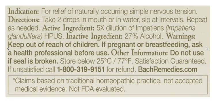 Impatiens Flower Essence