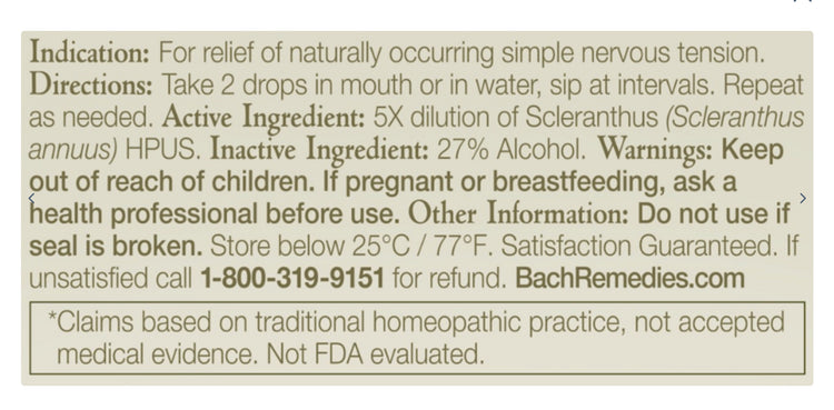 Scleranthus Flower Essence