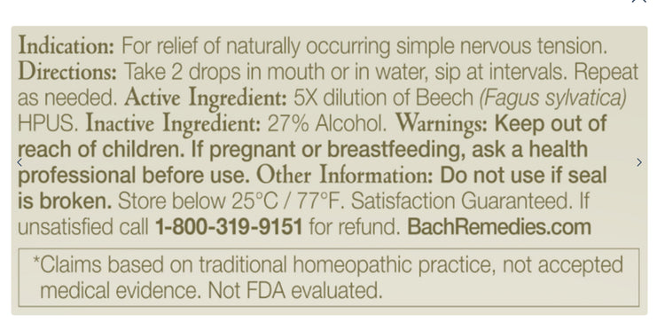 Beech Flower Essence