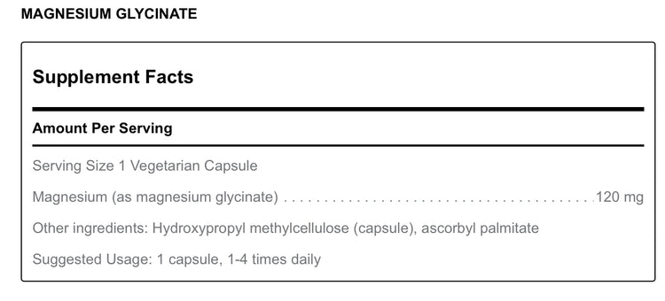 Magnesium Glycinate (240 caps)