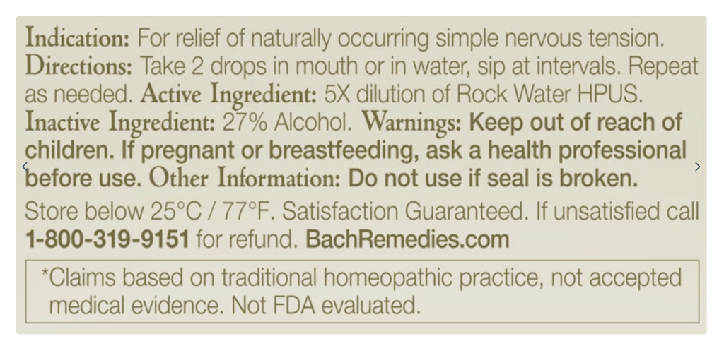Rock Water Flower Essence
