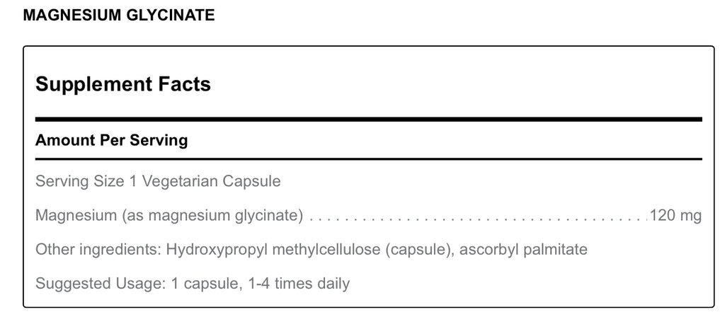 Magnesium Glycinate (240 caps)